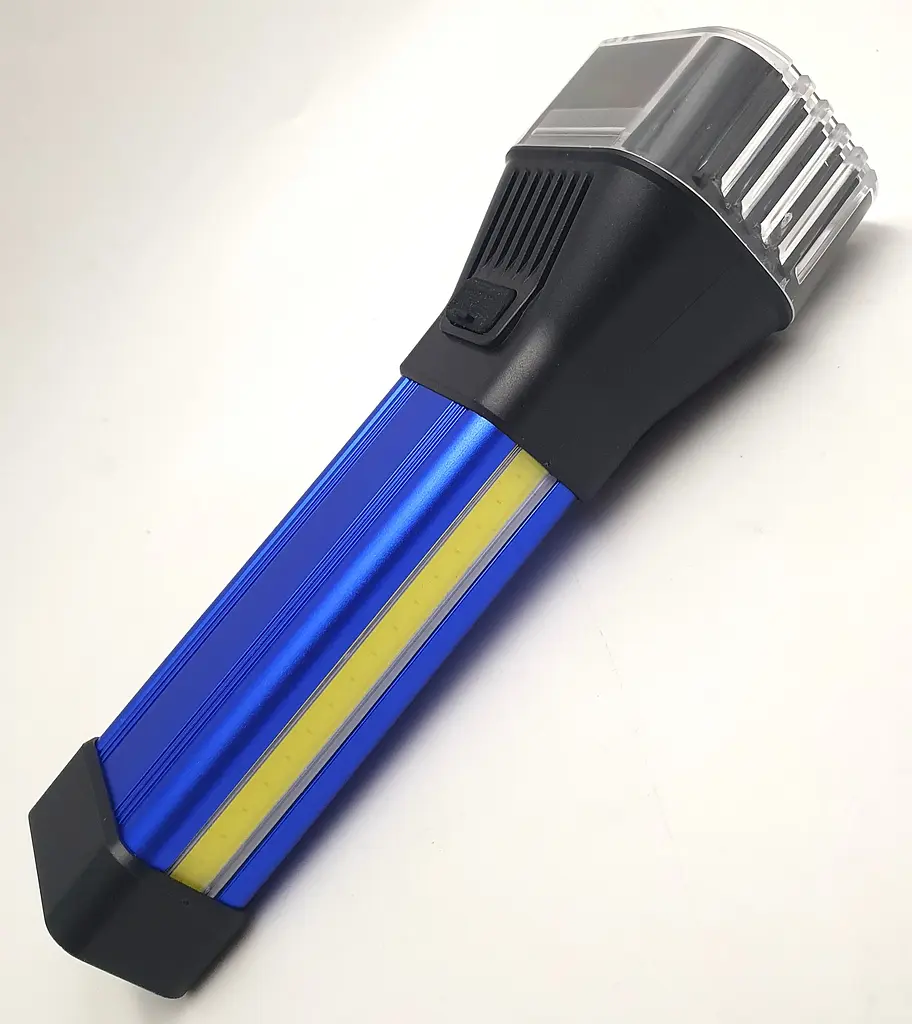 Ліхтар LED лампа 5w+COB+SMD акумуляторний ліхтарик з двома бічними панелями прожектор Bailong СВ-888 - фото 8