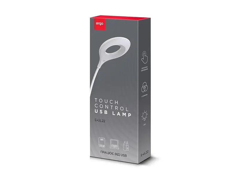 USB лампа Ergo E-UL22 WHITE - фото 6
