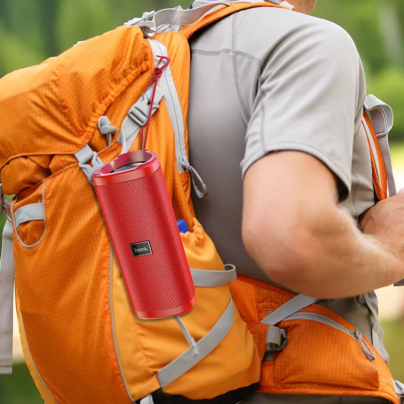 Портативна акустика Hoco Bella sports True Wireless speaker IPX5 HC4 сіра - фото 6