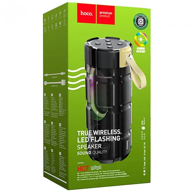 Портативная акустика Hoco Portable Speaker HC7 Pleasant Sports [Black] [62734] - фото 3