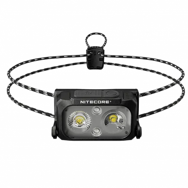 Налобний легкий ліхтарик Nitecore NU25 UL New з білим та червоним світлом (Чорний) - фото 2