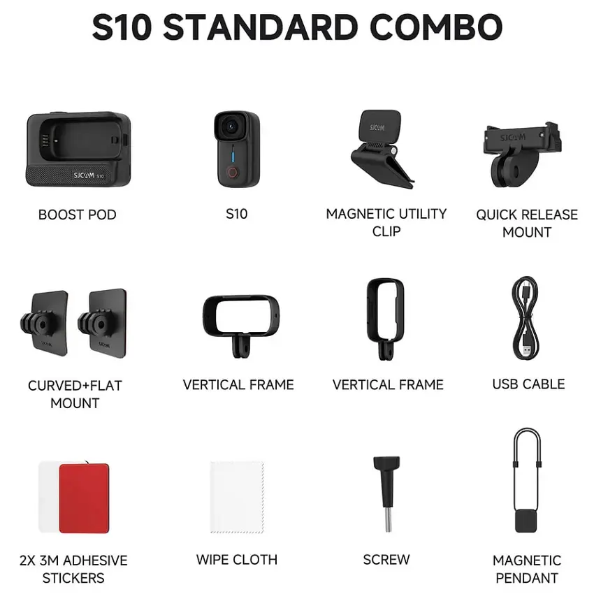 Екшн-камера SJCAM S10 64 Gb black - фото 2