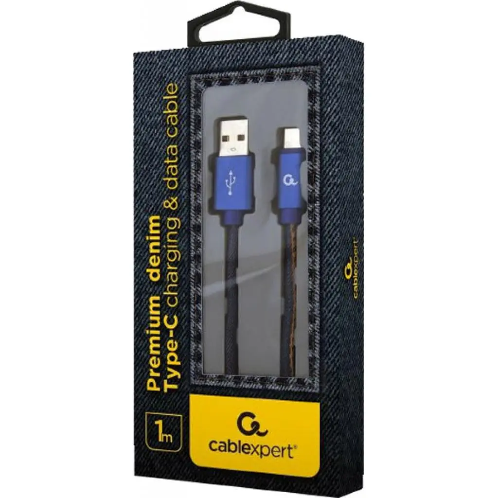 Дата кабель USB 2.0 AM to Type-C 2.0m Cablexpert (CC-USB2J-AMCM-2M-BL) - фото 2