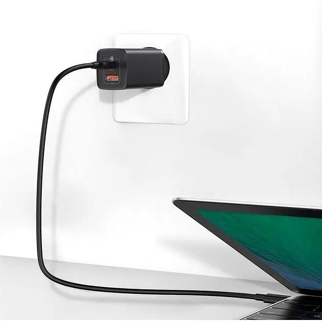 Зарядний пристрій Baseus GaN2 Lite Quick Charger C+U 65W EU Black (CCGAN2L-B01) - фото 5