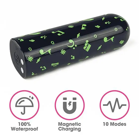 Вібропуля Rechargeable Glow-in-the-dark Music Massager - фото 2