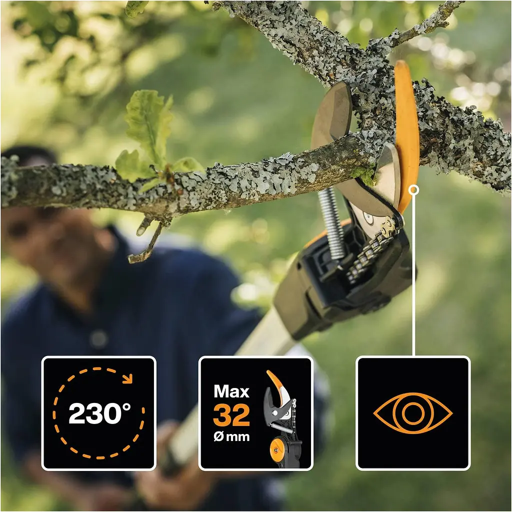 Сучкоріз Fiskars PowerGear UPX86 телескопічний універсальний (1023624) - фото 6