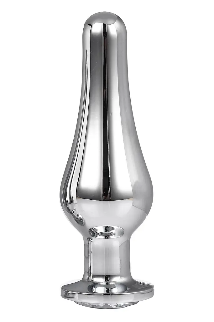 Анальна пробка Gleaming Love Pleasure Plug L 12.7 см (срібляста) - фото 2