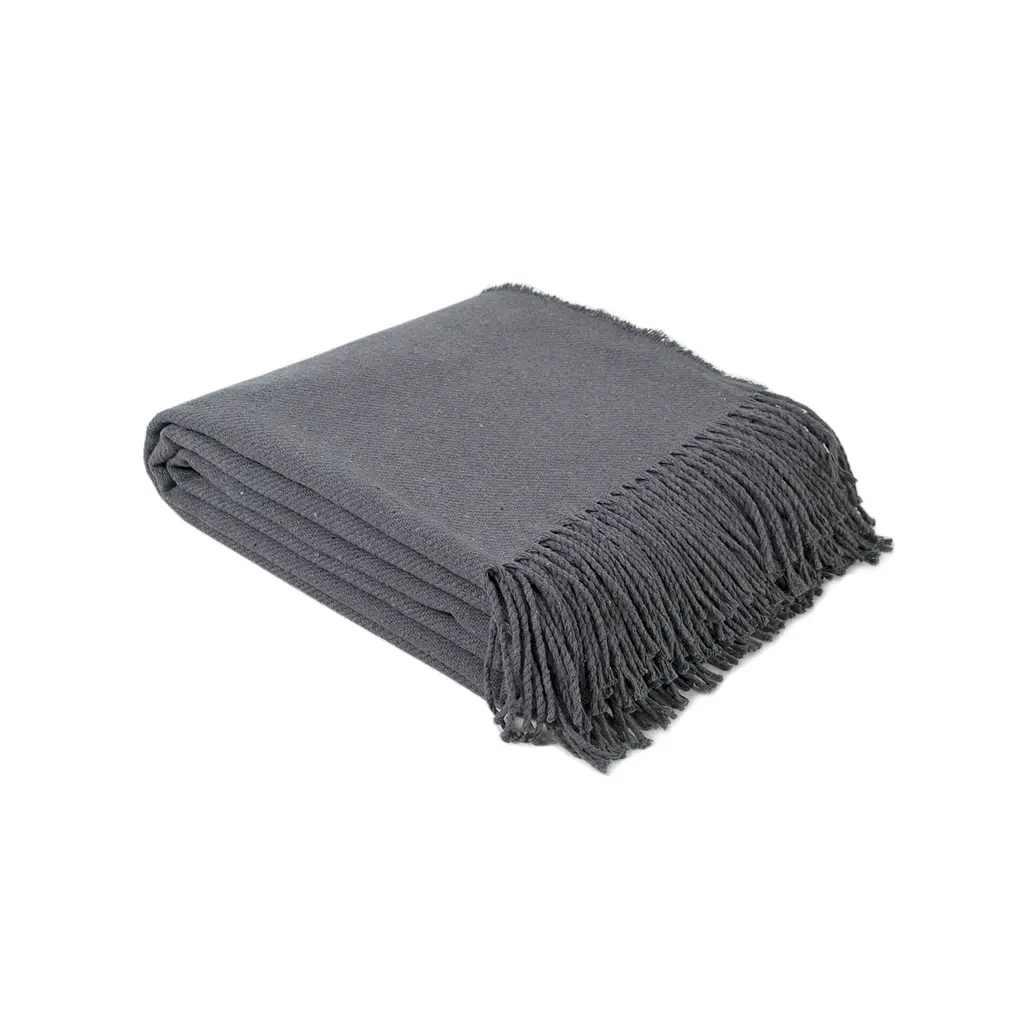 Плед Lotus Home - Bergen антрацит 200x220 - фото 7