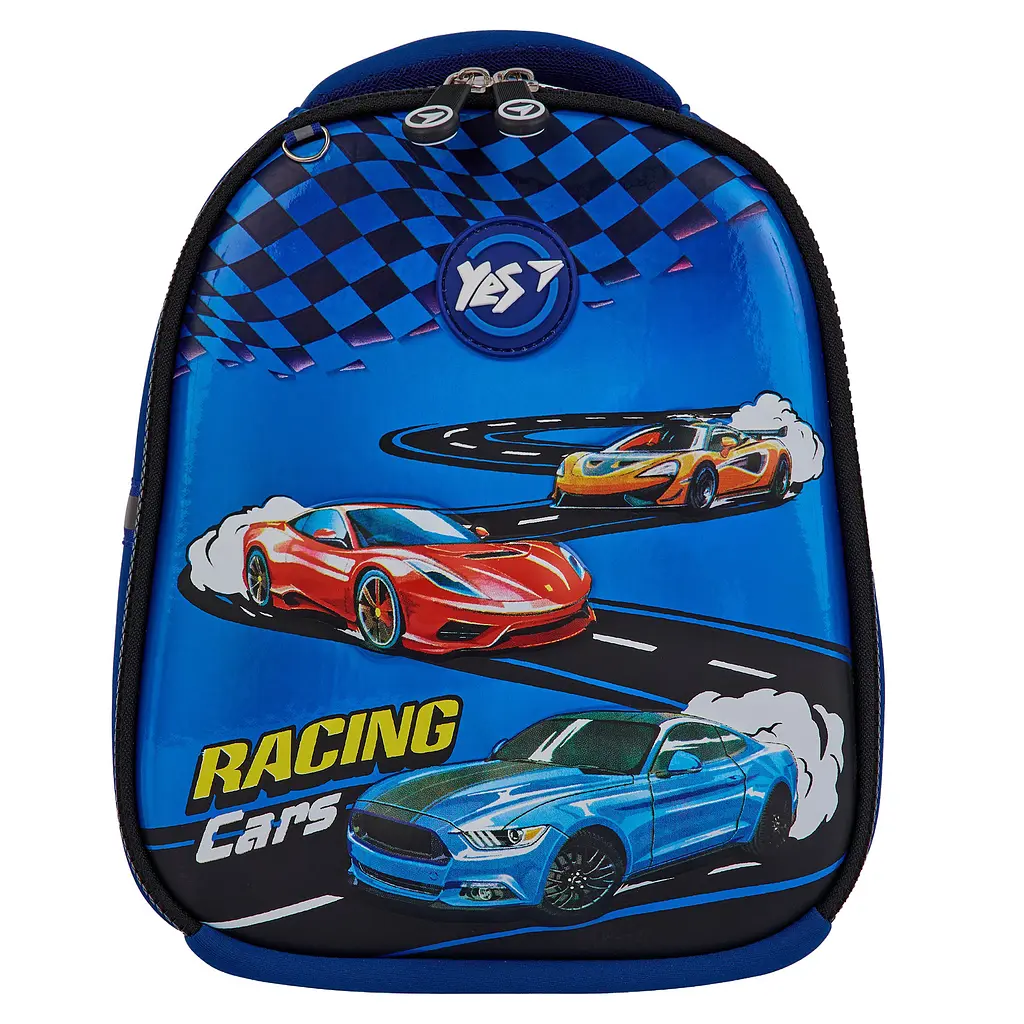 Рюкзак дитячий YES K-33 Racing Cars 25х20х9 см Різнокольоровий (550020) - фото 2