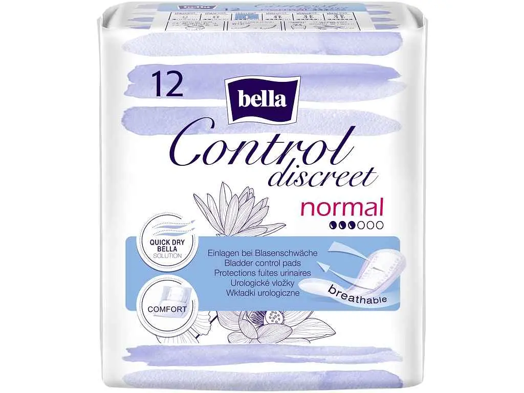 Прокладки урологічні BELLA 12шт 3 краплі CONTROL DISCREET normal
