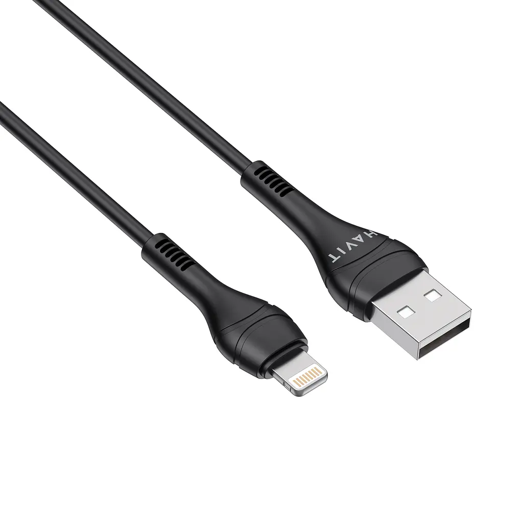 Кабель Havit CB6160-L 2A USB - Lightning 1.8 м черный (HV-CB6160-L-BK) - фото 4