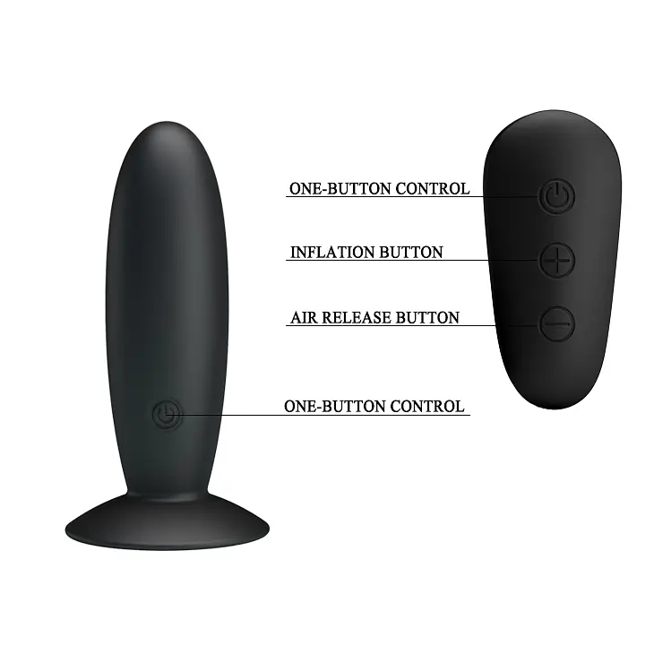 Анальна пробка з вібрацією MR Play Super Rower Remote Control Vibrating Anal Plug, чорна PRETTY LOVE BI-040045W-MR 103453 - фото 6