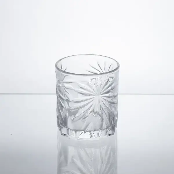Набір склянок для віскі Yiwu Old Fashioned 6 штук по 300 мл з кришталевим візерунком склянки для міцних напоїв з товстими стінками HP-17-5 - фото 2