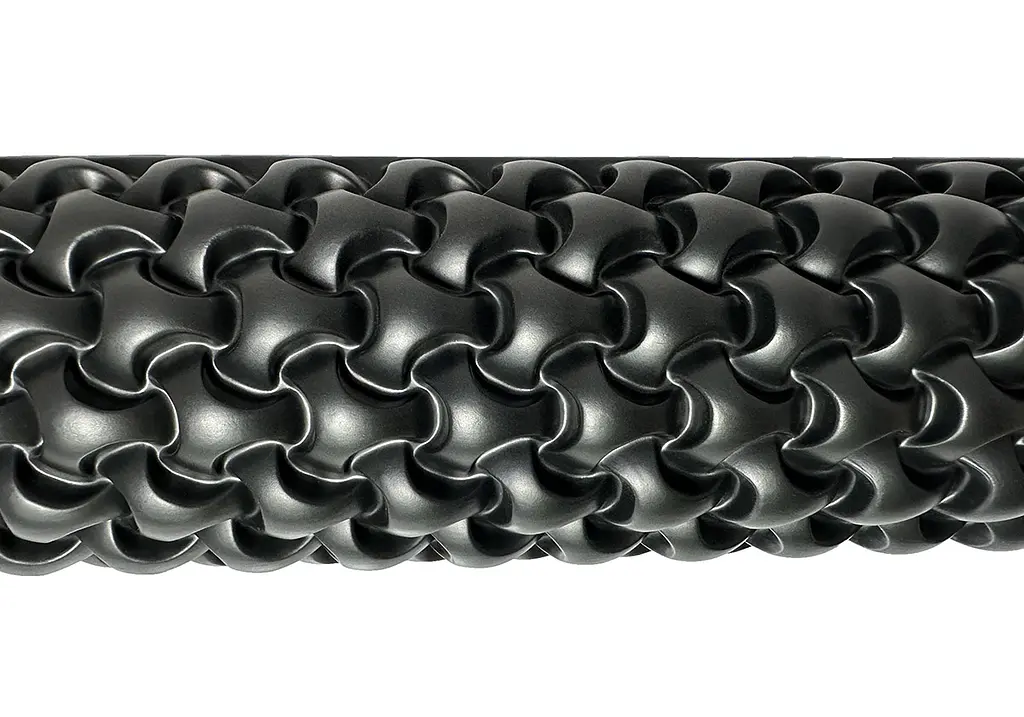 Масажний ролик EasyFit Plexus 45 см Чорний (EF-3341-3-Bk) - фото 2