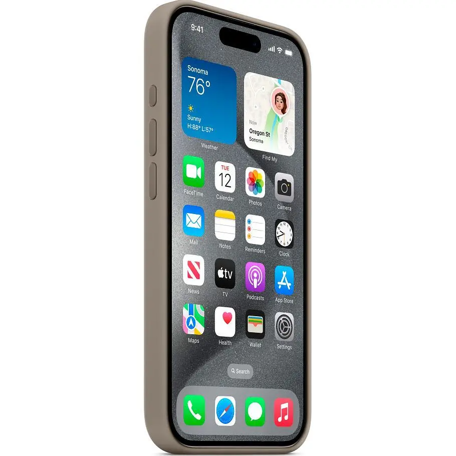 Чохол Silicone Case with MagSafe для Apple iPhone 15 Pro Clay AAA [93262] - фото 3