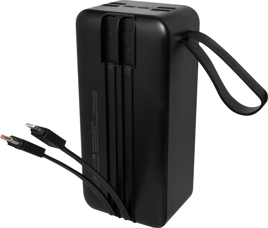 Power Bank King Power KPG-402X 40000mah 22.5W QC3.0 LED 2 in 1 black EU - фото 4