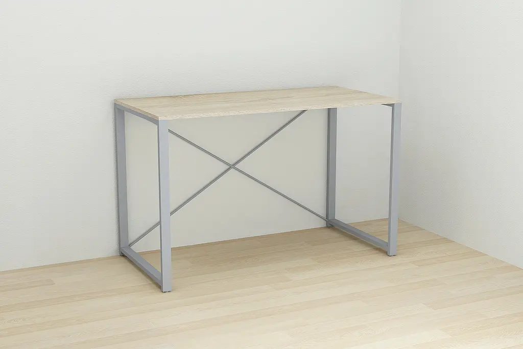 Письмовий стіл Ferrum-decor Серії Конект 75x120x60 сірий ДСП Дуб Сонома 16мм (FRD-104216) - фото 4