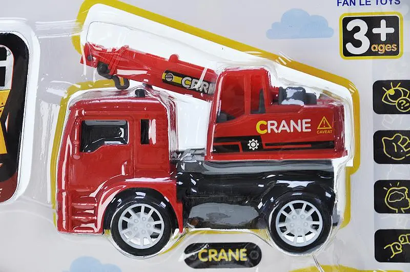 Набір іграшкових машинок будівельних інерційних Engineering Truck FL499 на блістері р.34х28х4, 5см - фото 3