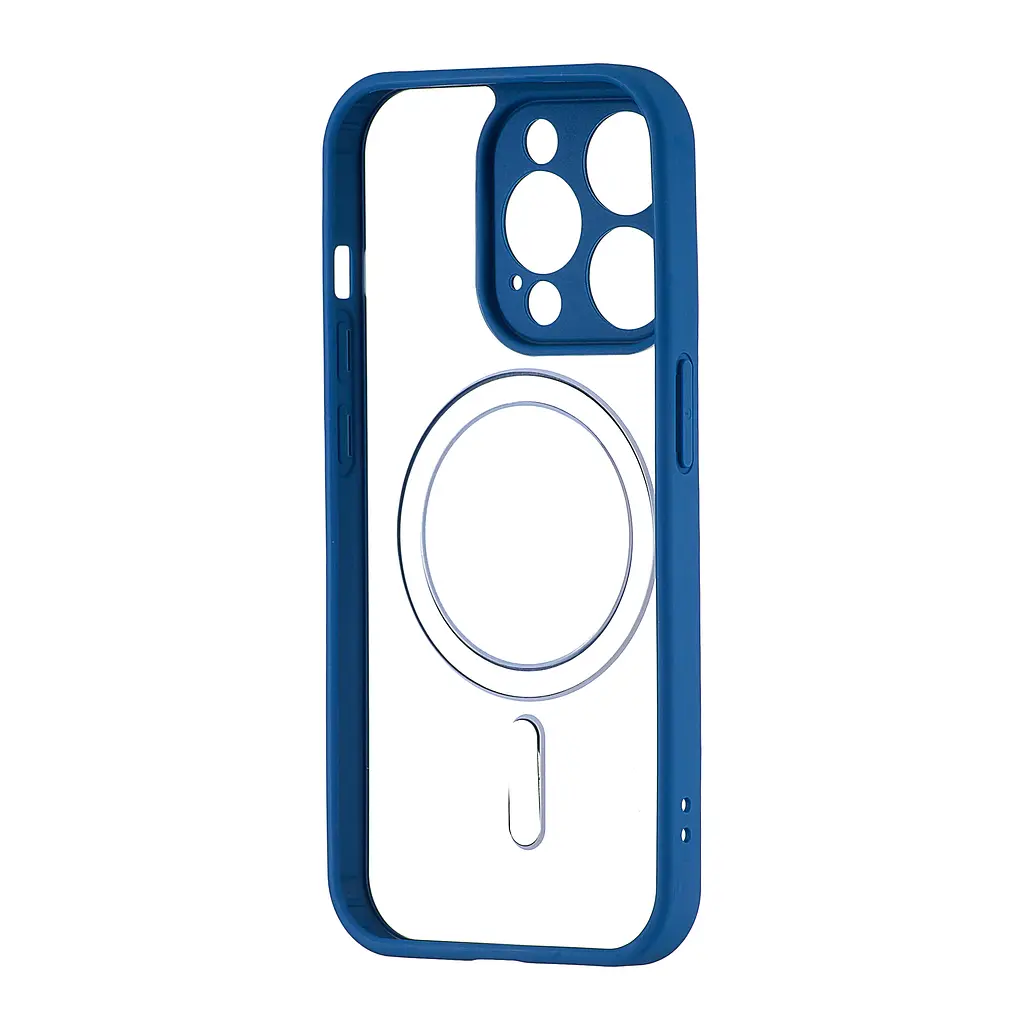 Чохол Color Edge with MagSafe (Protected Camera) iPhone 15 Pro Navy Blue - фото 3