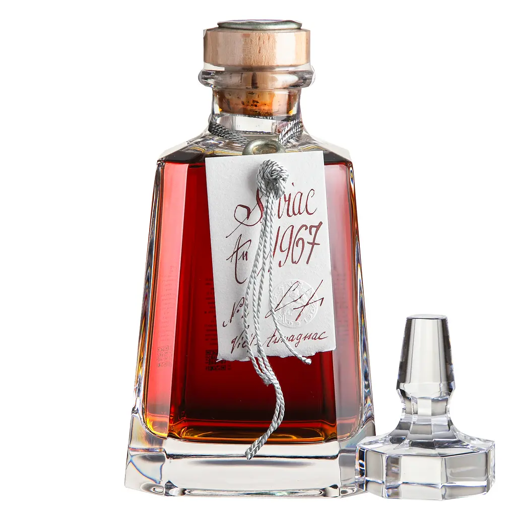 Арманьяк Baron Gaston Legrand Bas Armagnac 1967 Carafe Seviac, у дерев'яній коробці, 40%, 0,7 л - фото 2