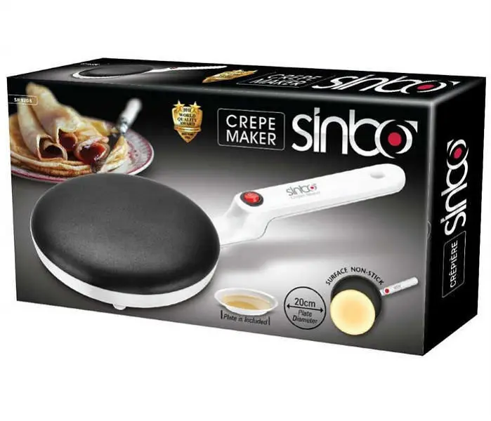 Млинець електричний занурювальний 20 см 700 Вт Crepe Maker Plus Sinbo SP 5208 - фото 8