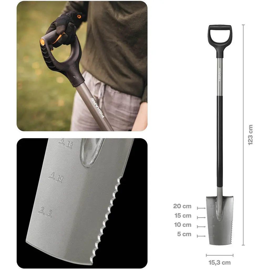 Лопата Fiskars Ergonomic мала (1066714) - фото 6