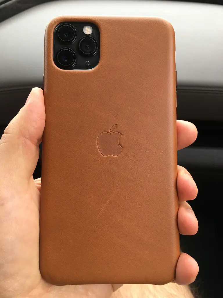 Шкіряний чохол-накладка Leather Case MWYD2ZM/A для Apple iPhone 11 Pro (5.8") Saddle Brown - фото 2