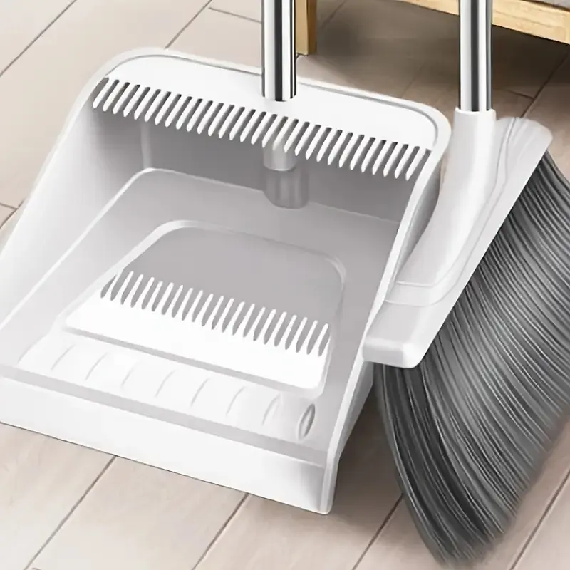 Совок з щіткою із нержавіючої сталі TL-HC03 Білий - фото 7