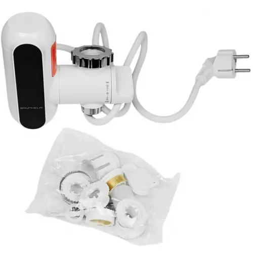 Проточный водонагреватель Grunhelm EWH-1X-3QC-LED - фото 3