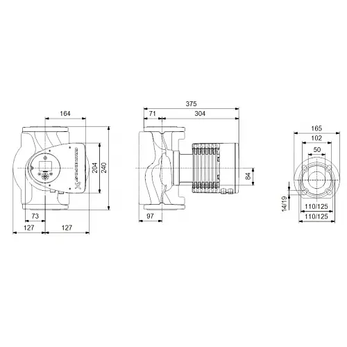 Циркуляційний насос Grundfos Magna3 50-80 F 240 (97924282) - фото 2