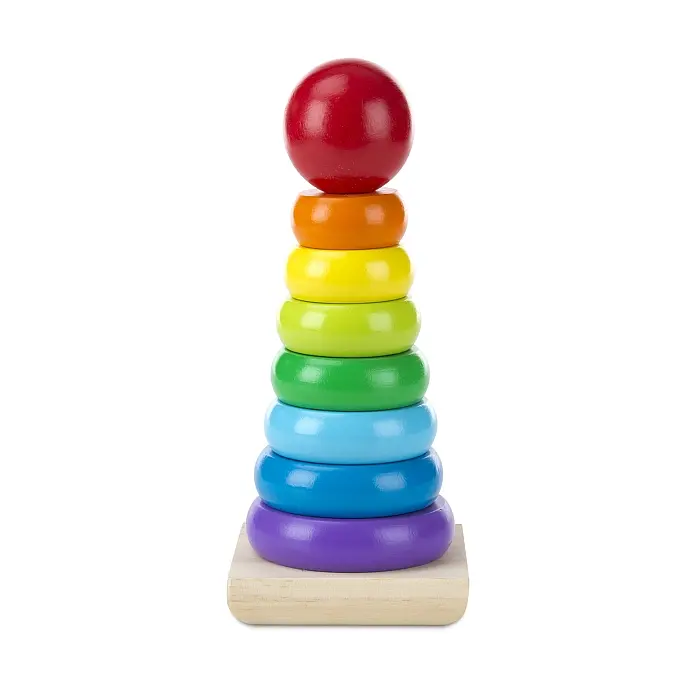 Пирамидка Melissa&Doug деревянная радужная (MD10576) - фото 2