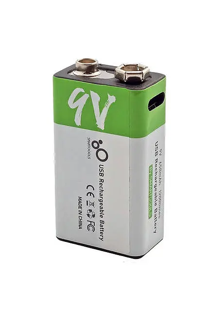 Акумулятор Крона Smartoools 650 mAh 9V / 6LR61 літієвий із вбудованою зарядкою Type-C (19327) - фото 2