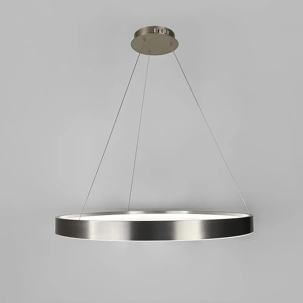 Современная кольцевая люстра в сатиновом каркасе Ø 80 см Ст. MJ262-800 Carmine | Line F - фото 2