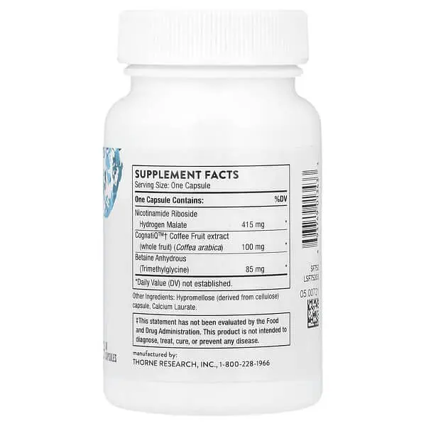 Ніацин (B-3) Brain Factors 30 Capsules Thorne vit0005288 - фото 2