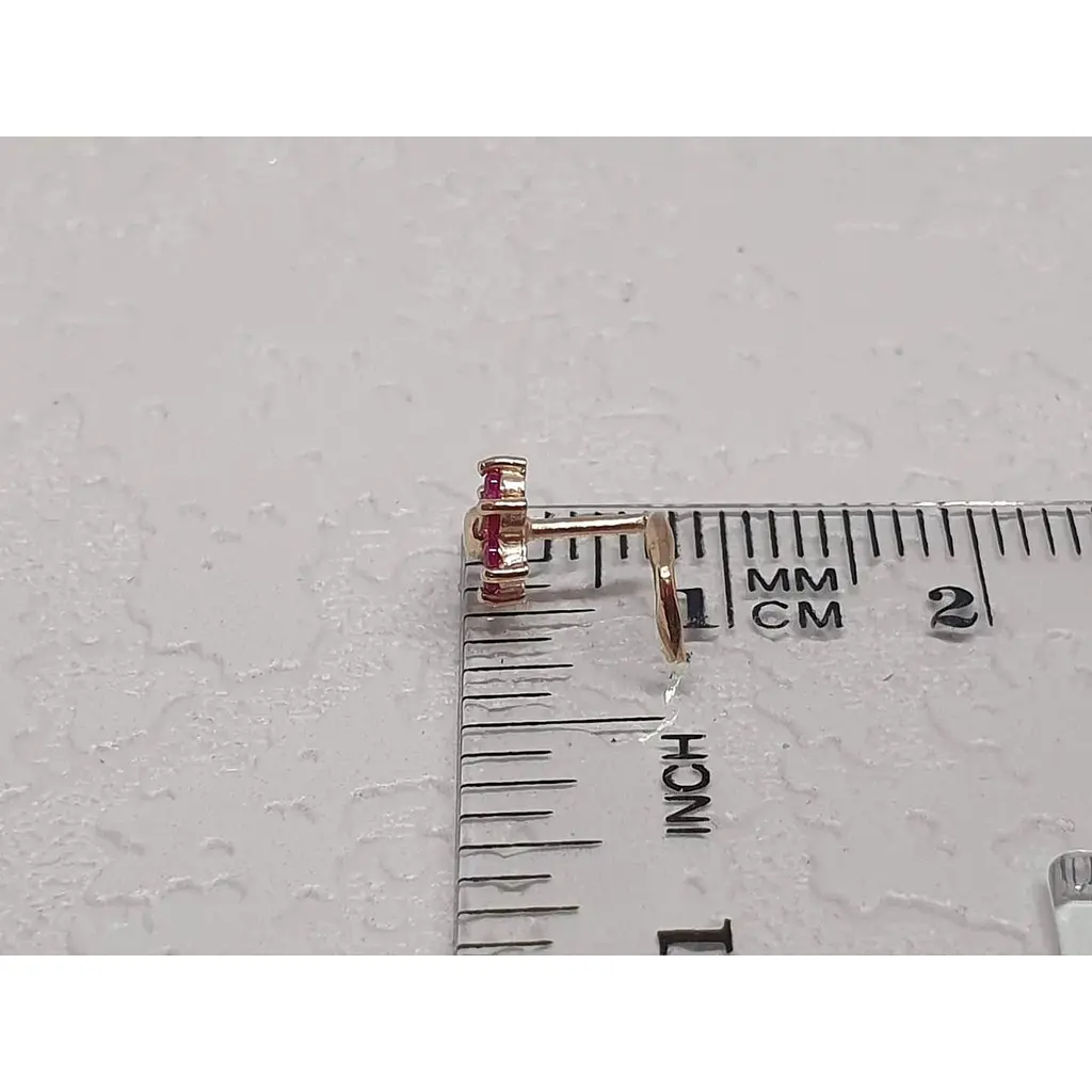 Золотая серьга-пирсинг в нос Dear с фианитами. 1040.9 - фото 4