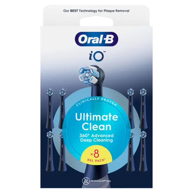 Насадка для зубної щітки Oral-B iO Ultimate Clean (Black) 8 ct XXL Pack (8700216778442) - фото 11
