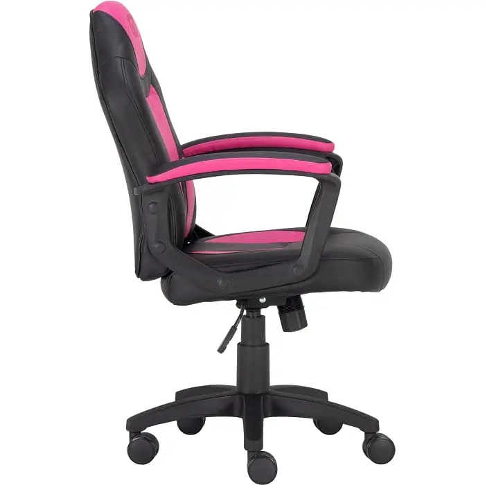 Геймерське дитяче крісло GT Racer чорне з рожевим (X-1414 Black/Pink) - фото 8