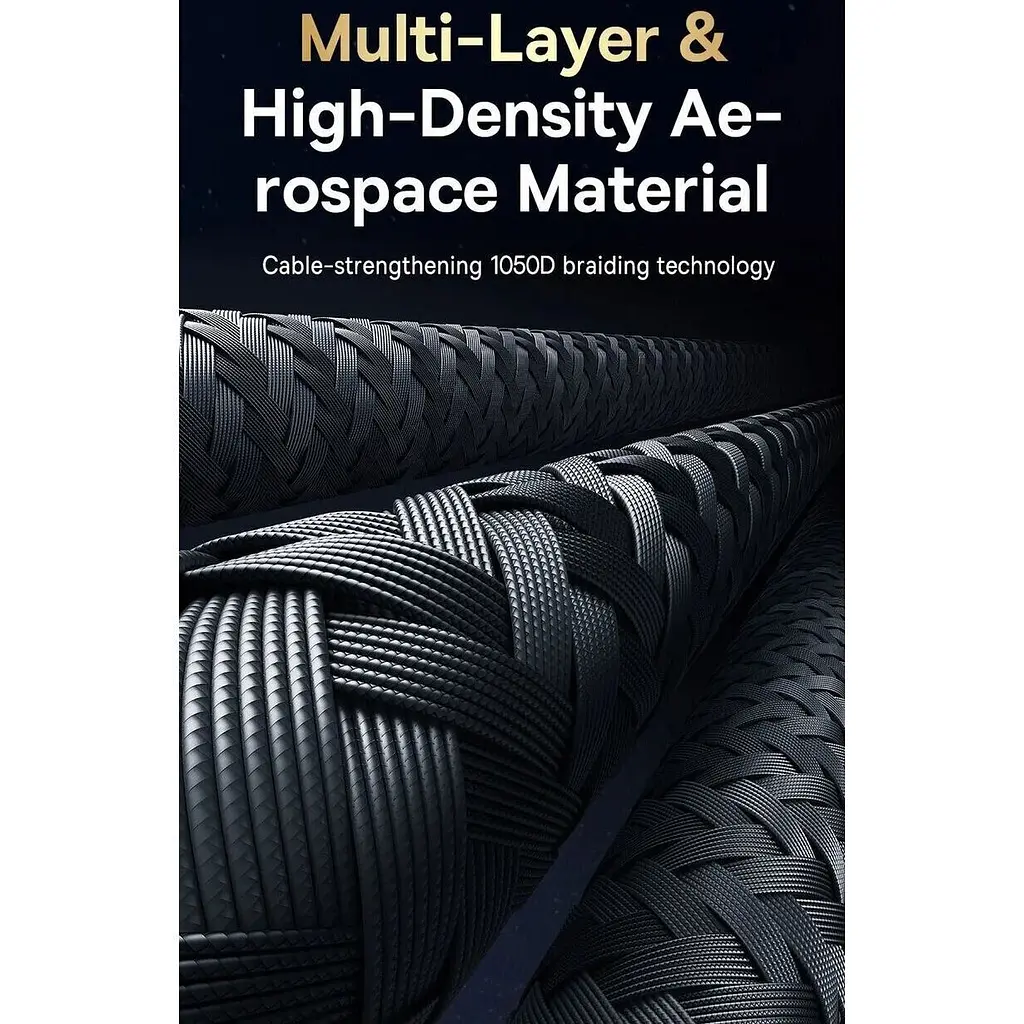 Кабель Baseus Unbreakable USB-A to USB-C 100W 2m Cluster Black (P10355801111-01) [152049] - фото 12