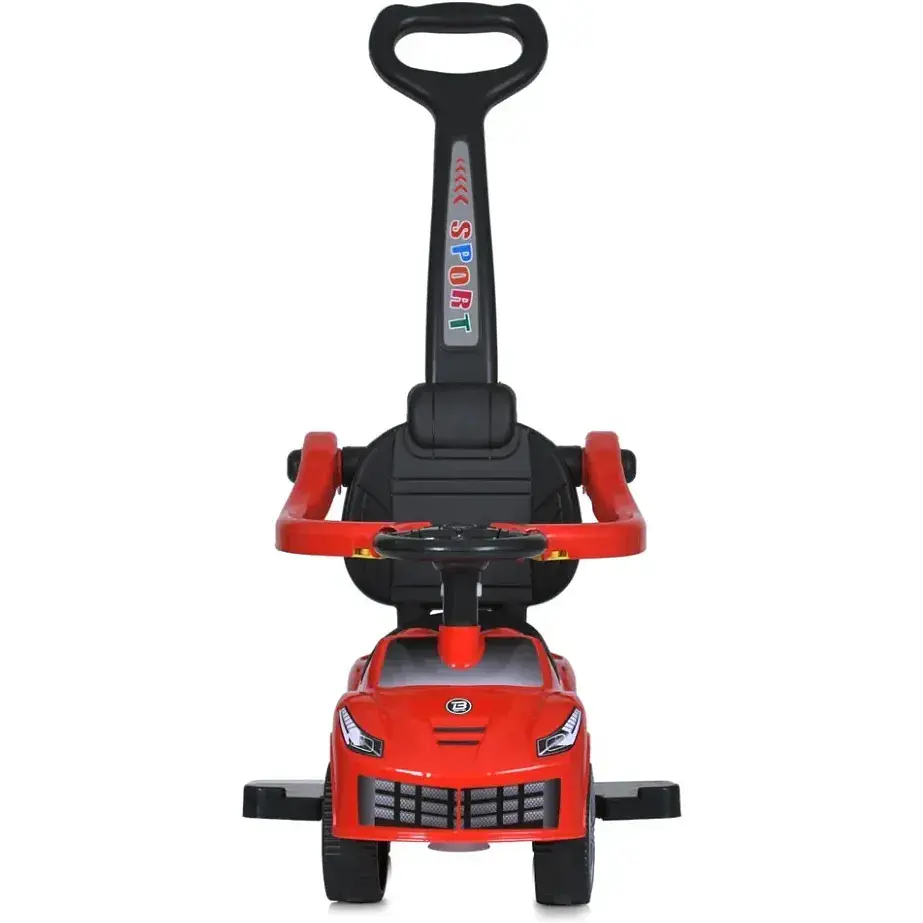 Дитяча каталка-толокар Bambi Racer M 5728L-3 з батьківською ручкою червоний - фото 5
