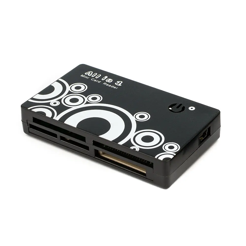 Кардридер USB Atcom TD2027, чорний, USB 2.0 - microSD/SD/MS/M2 (10727)