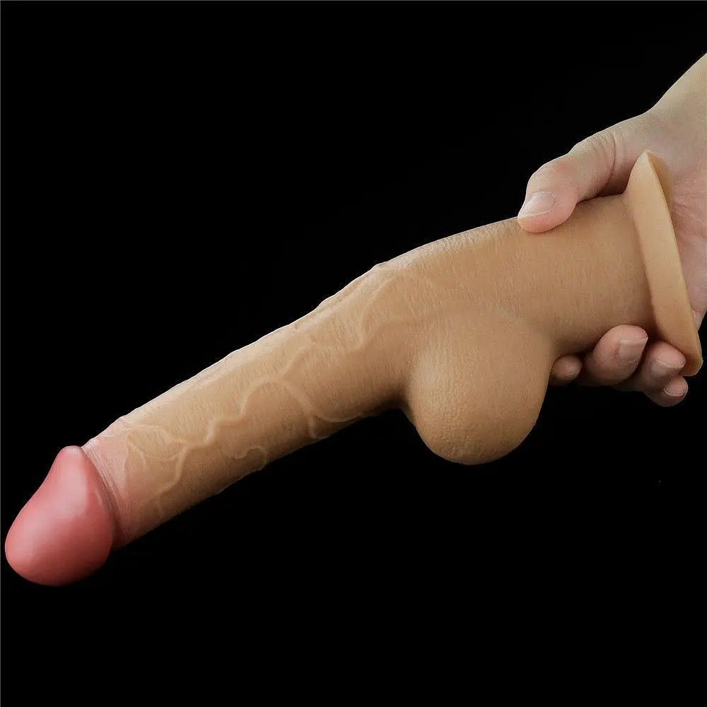 Фалоімітатор LoveToy 9.5" Handle Cock, 25 см (тілесний) - фото 5