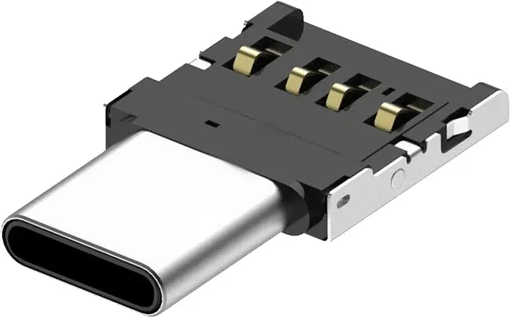 Адаптер Lapara компактний OTG USB 2.0 Female – Type-C Male для смартфонів/планшетів з підтримкою OTG (LA-OTG-Type-C-adaptor)