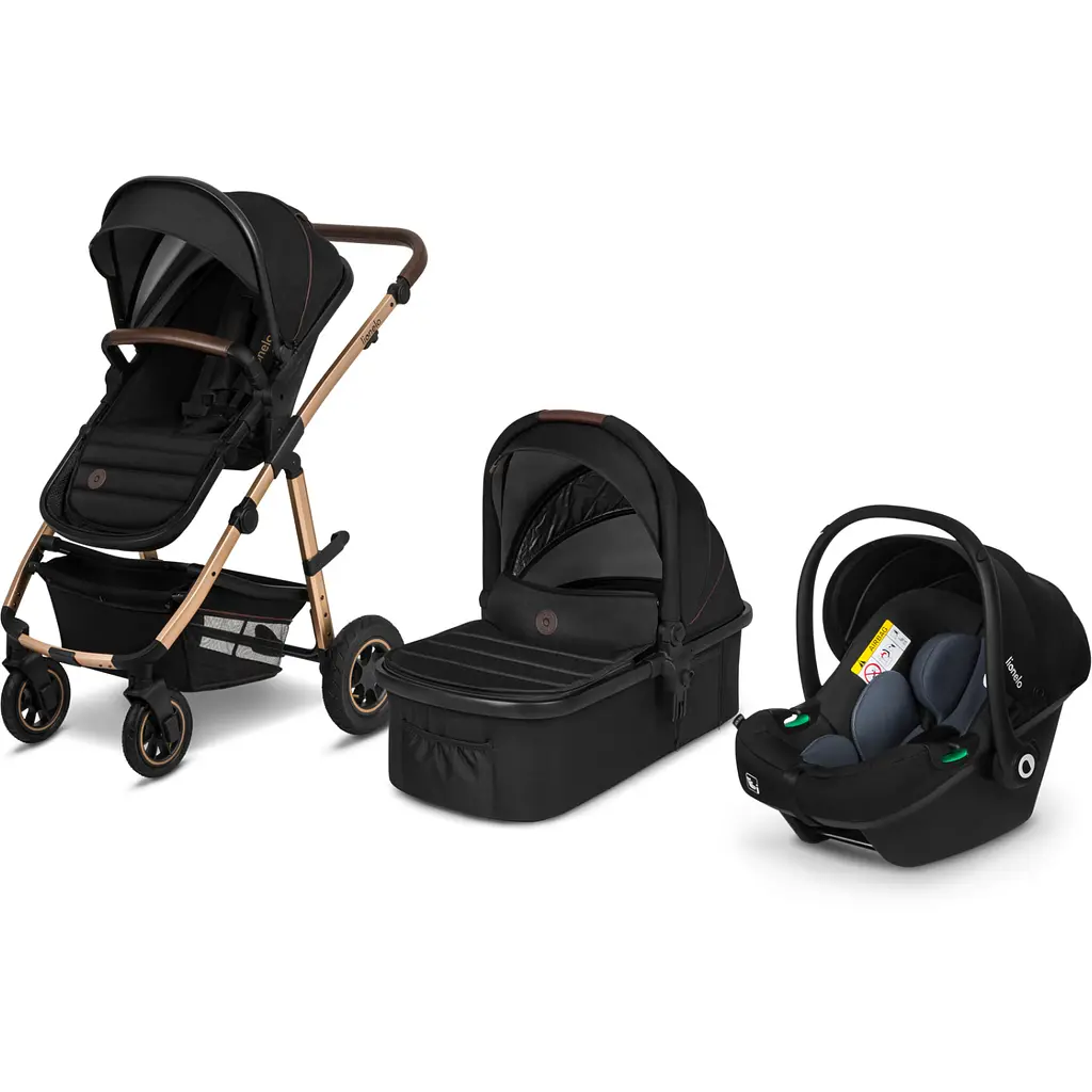 Універсальна коляска Lionelo Amber 3 в 1 Black Onyx (LO-AMBER BLACK ONYX (3in1)) - фото 3