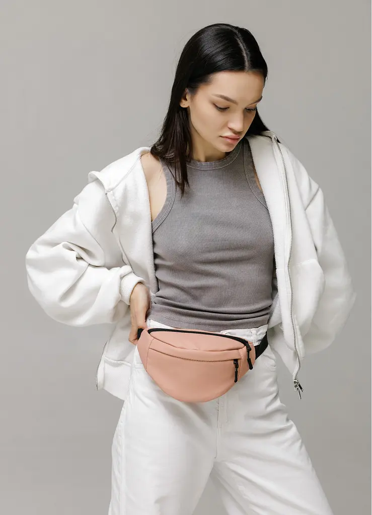 Поясна сумка бананка Sambag Urban SKH пудра 24 х 15 х 8 см (85151006) - фото 7
