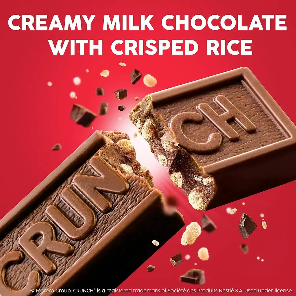 Шоколадні батончики Nestle Crunch Chocolate Bar Fun Size 76.5 г - фото 3