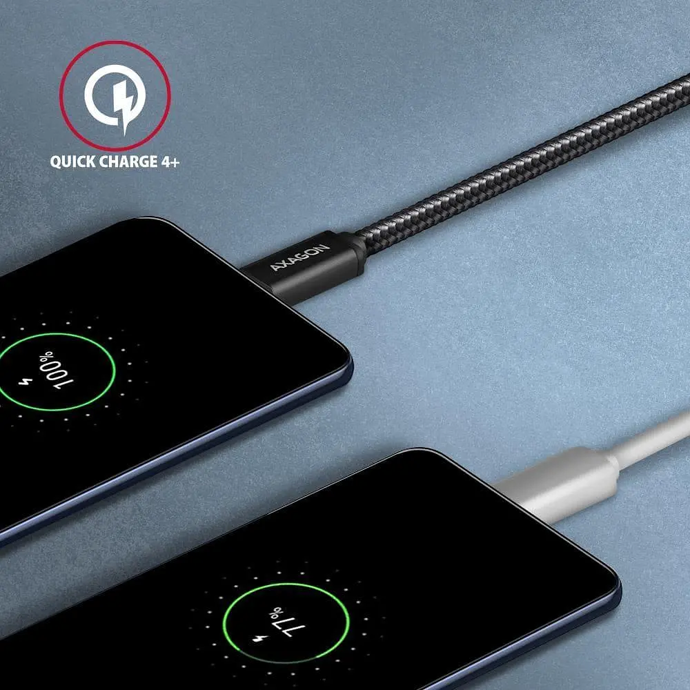 Кабель AXAGON BUCM3-CM10AB USB-C-USB-C 3.2 Gen 1, 2m, PD 60W, 3A, черный - фото 8