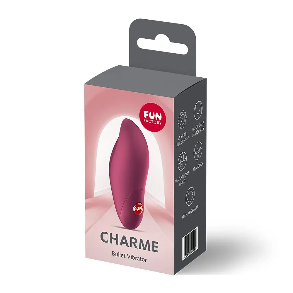 Віброкуля Fun Factory Charme Wine Red, 12 режимів, перезаряджувана - фото 7