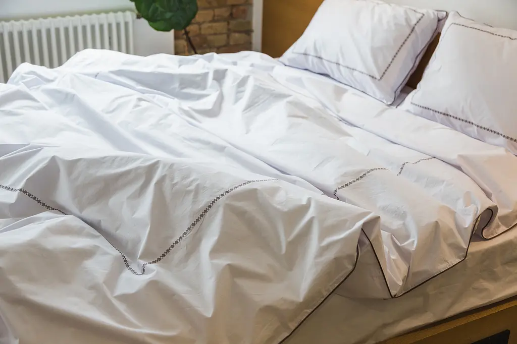 Комплект постільної білизни Ecotton Євро з вишивкою та кантом український хрестик Cappuccino із перкалю в чохлі (25138) - фото 9