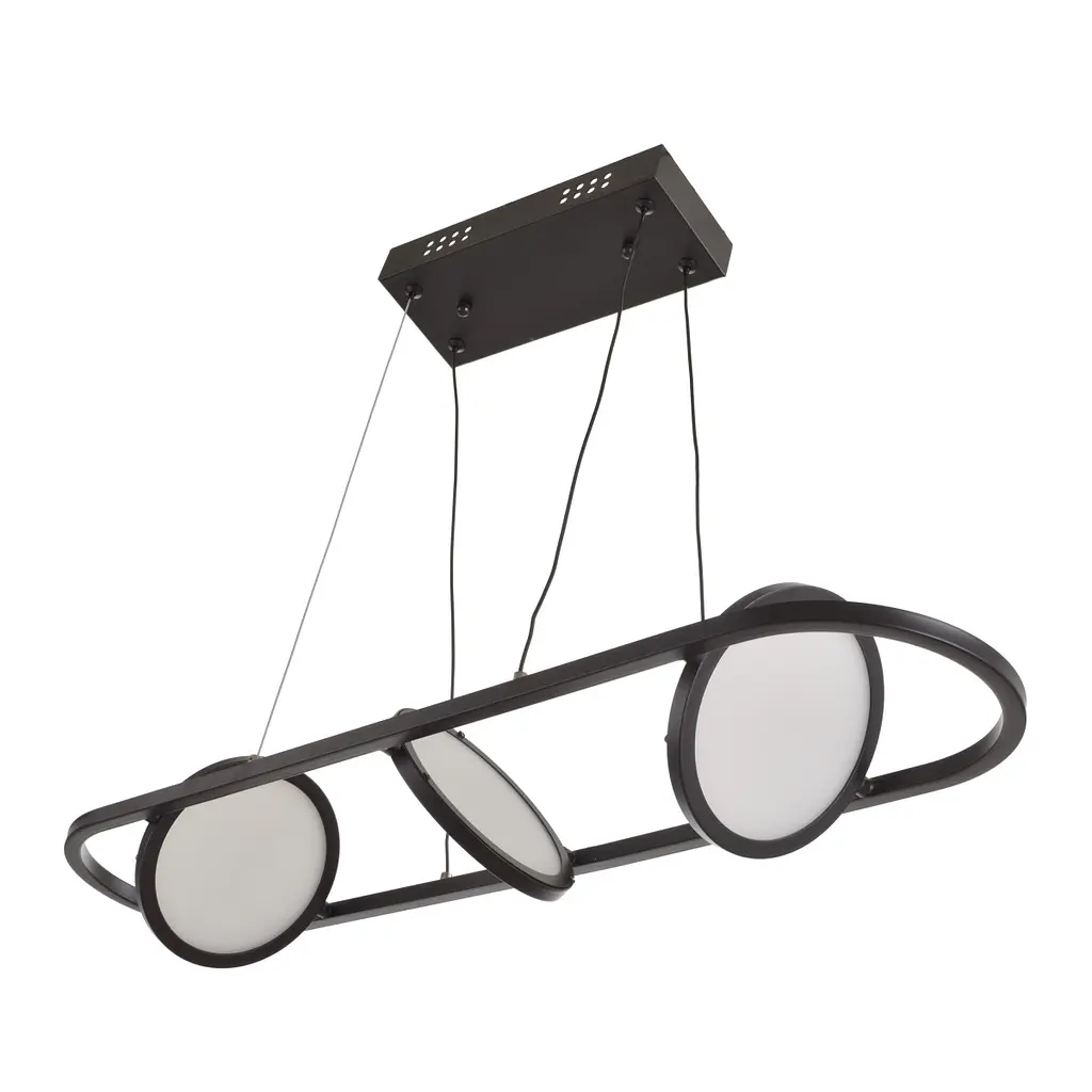 Світильник стельовий Brille підвісний лофт для спальні світлодіодний BL-893S/3 NW 33W BK - фото 9