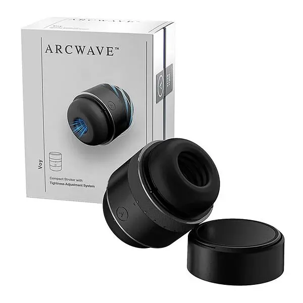 Мастурбатор з регулюванням герметичності Arcwave Voy Compact Stroker, 8 інтенсивностей, наскрізний - фото 9